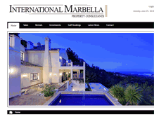 Tablet Screenshot of internationalmarbella.com